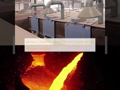 Vertikale oder horizontale Ofenstruktur Kupferschmelzofen mit hoher Schmelzeffizienz und bis zu 1250°C Temperaturbereich