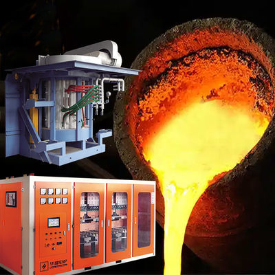 Volle Sicherheit entworfen Elektrische Induktionsschmelzofen für Energieeinsparung 15% -20% des Eisenschmelzes